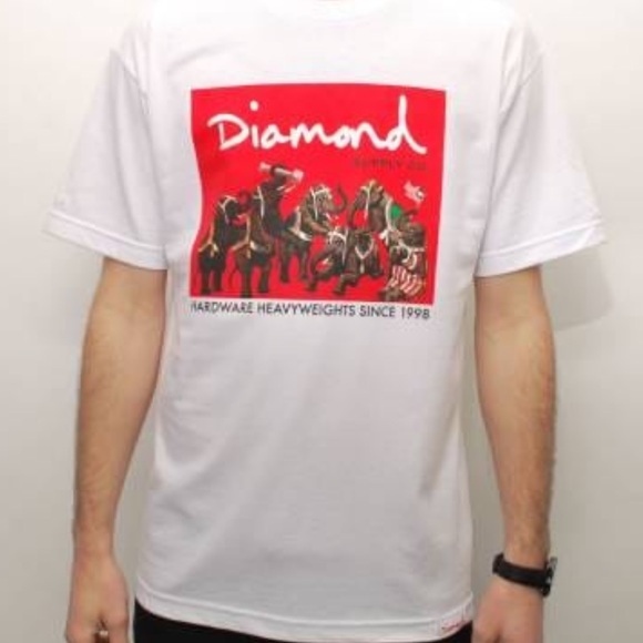 Diamond Supply Co. Other - NWT Diamond Supply Co. Hardware Heavyweights Mens white Tshirt size 2XL